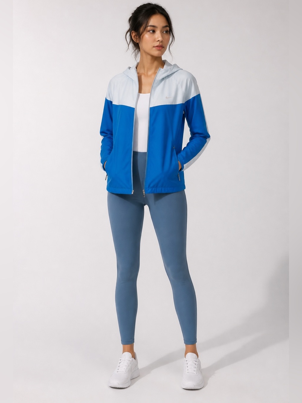 Nike Two-Tone Blue Women's Zip Utility Jacket